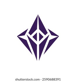 Abstract geometric logo vector element.