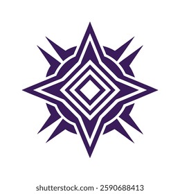 Abstract geometric logo vector element.