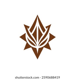 Abstract geometric logo vector element.