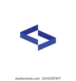 Abstract geometric logo vector. Letter S logo template elements