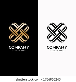 Abstract Geometric logos Concept. Futuristic line shapes. Suitable for your business