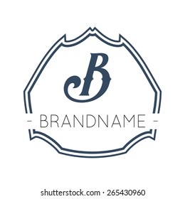 Abstract Geometric Logotype Design Template. Vector illustration.