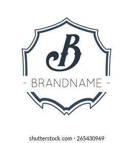 Abstract Geometric Logotype Design Template. Vector illustration.