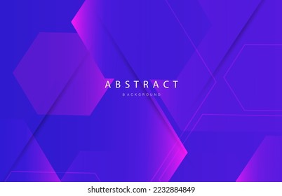 Abstract geometric low hexagonal  illustration design background