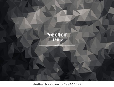 abstract geometric low poly background. white and grey landscape background with triangle decoration. backdrop template for presentation flyer magazine and advertising.