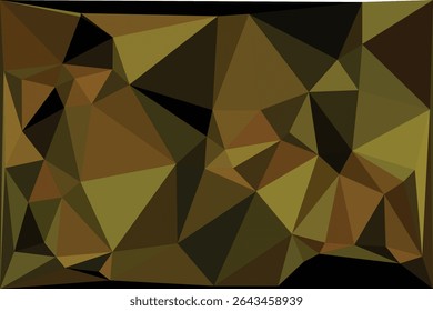 Abstractas fondo geométrico bajo de poliéster en tonos marrones y verdes.