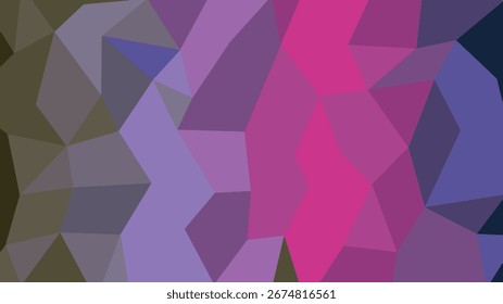 Abstrato geométrico baixo poli fundo com rosa púrpura e tons de cinza. Formato vetorial escalável adequado para impressão e me...