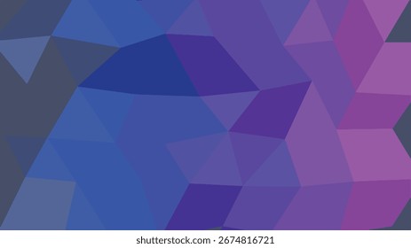 Abstractas geométrico bajo fondo de poliéster con un gradiente suave de azul a púrpura. Formato de Vector escalable apto para impresión y...