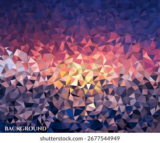 Abstractas geométrico bajo poli colorido de fondo

