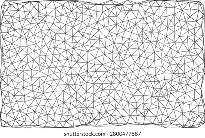 Abstract Geometric Low Poly Triangulated Wireframe Mesh Background
