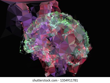 Abstract geometric low polygonal background.