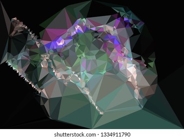 Abstract geometric low polygonal background.