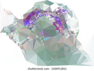 Abstract geometric low polygonal background.