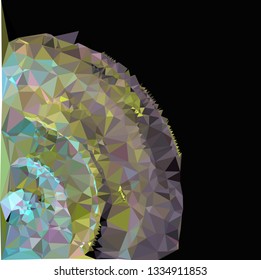 Abstract geometric low polygonal background.