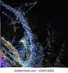 Abstract geometric low polygonal background.