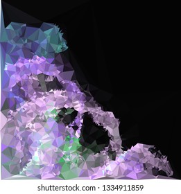 Abstract geometric low polygonal background.