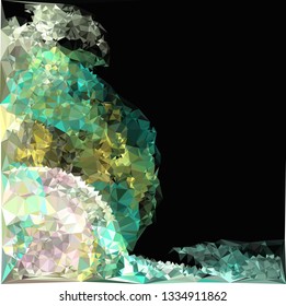 Abstract geometric low polygonal background.