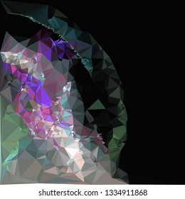 Abstract geometric low polygonal background.