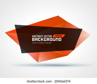 Abstract geometric low-poly banner vector background