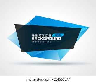 Abstract geometric low-poly banner vector background