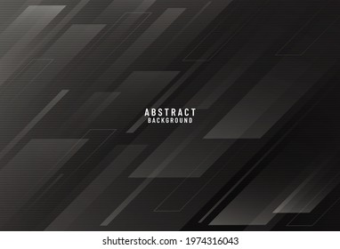 Abstract geometric luxury dark background, Gray squares, Modern style, can be used in cover design, book, website, advertising, poster. Vector illustration