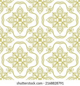 Abstract geometric mandala ethnic seamless pattern design. Aztec fabric carpet mandala ornaments textile decorations wallpaper. Tribal boho native mandala turkey Indian traditional embroidery vector 