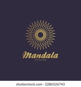 abstract geometric mandala ornament logo design,ethnic  flower motif  insignia