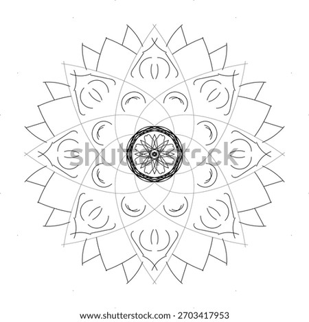 Abstract geometric mandala vector art