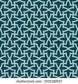 Abstract geometric marbled pattern in Islamic style, textured seamless vector illustration
