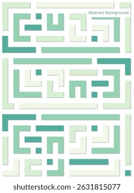 Abstrakter geometrischer Labyrinthhintergrund. Farbenfrohe ineinander greifende Formen Design. Lebhafter Retro-Hintergrund. mit Pastellfarbe, einzigartig und interessant.