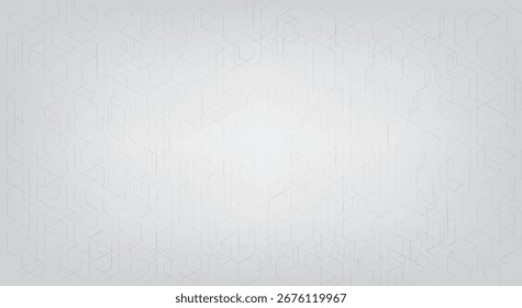 Abstractas fondo de laberinto geométrico con líneas de color gris claro y camino rosa resaltado. Patrón moderno de la tecnología, diseño mínimo para el negocio, red. Vector eps10