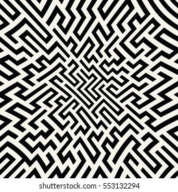 abstract geometric maze pattern