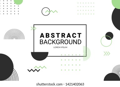 Abstract Geometric Memphis Background Template