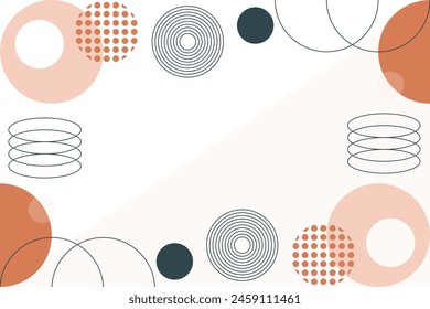 Abstract Geometric Memphis Shape Background Vector Template Illustration