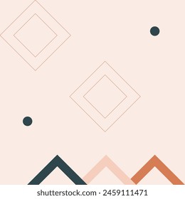 Ilustración de Plantilla de Vector de fondo de forma geométrica Abstractas de Memphis