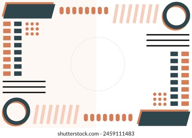 Ilustración de Plantilla de Vector de fondo de forma geométrica Abstractas de Memphis