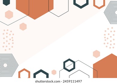 Abstract Geometric Memphis Shape Background Vector Template Illustration