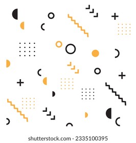 Abstract geometric Memphis
style vector background