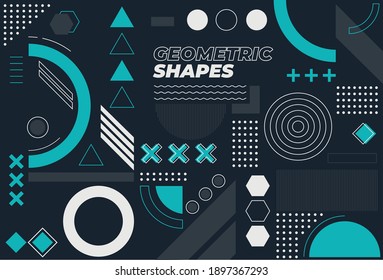 Abstract Geometric Mempish Background Vector Design
