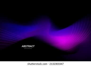 Abstract geometric mesh effect blue and purple design colorful dark background