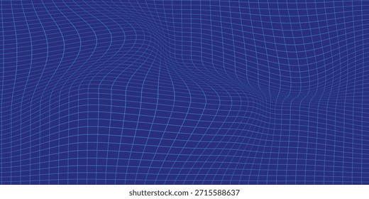 Abstrakte geometrische Netzstruktur, die Konnektivität und Vernetzung darstellt. Elegantes Schachbrettgitter.