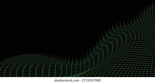 Abstract geometric mesh structure representing connectivity and networking. Elegant checkered grid.