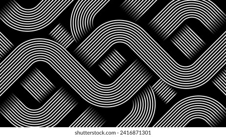 Abstract geometric metallic lines background template for flyers, posters, covers, wallpapers, and other.
