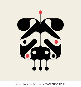 Abstract Geometric Mind  Minimal Vector Art