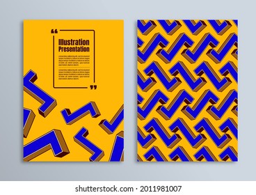 Abstract geometric minimal Flyer Brochure poster design, Business template in A4 size, for presentation, Company Profile Cover Images.
