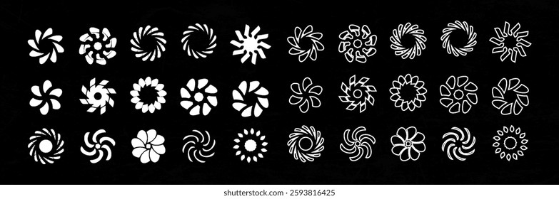 Abstract Geometric Minimal Patterns in Black and White Collection