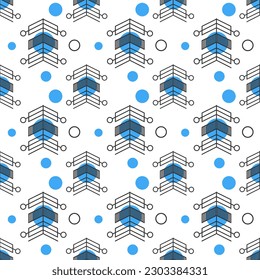 Abstract geometric minimalist pattern. Seamless pattern
