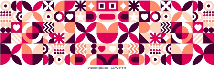 Abstract Geometric minimalist simple shape and figure artwork pattern background design template. use to poster business presentation, branding package, fabric print, wallpaper, book cover, banner.