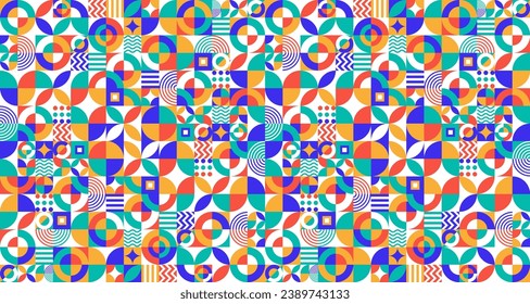 Abstract Geometric minimalist simple shape and figure artwork pattern background design template. use to poster business presentation, branding package, fabric print, wallpaper, book cover, banner.