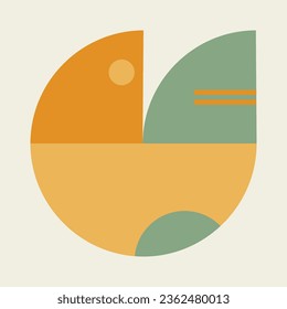 abstrakter geometrischer Minimalismus-Design-Vektorgrafik